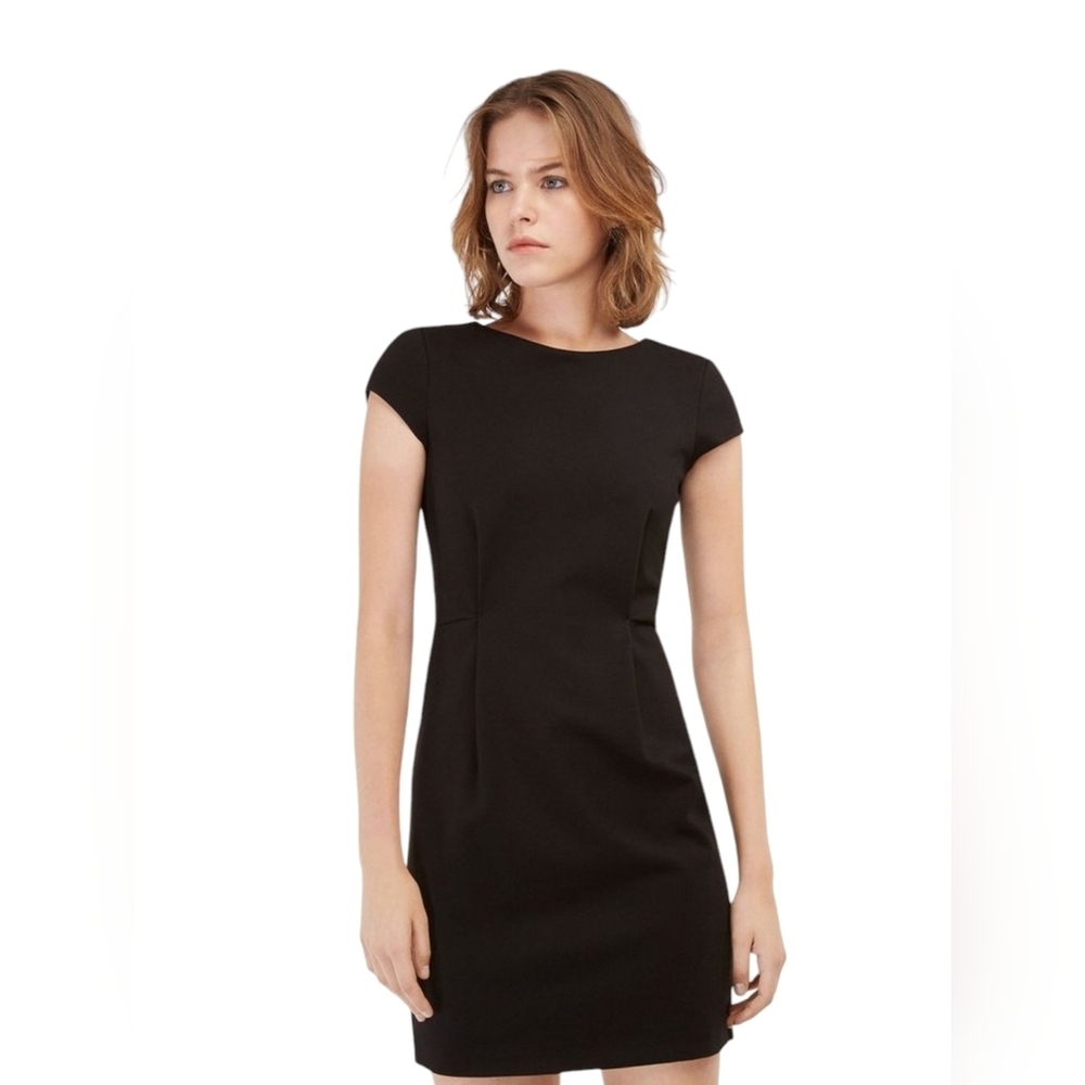 Massimo Dutti Women's Black Mini Dress Fully Lined Sz 4